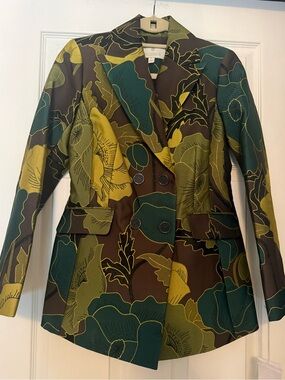 Etcetera  Floral Double-Breasted Blazer Size 0 NWT